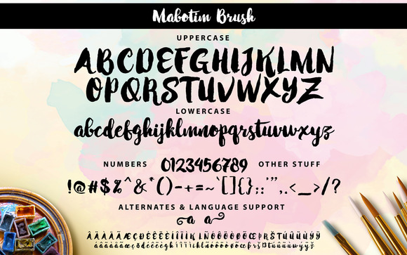 Mabotim Brush Font