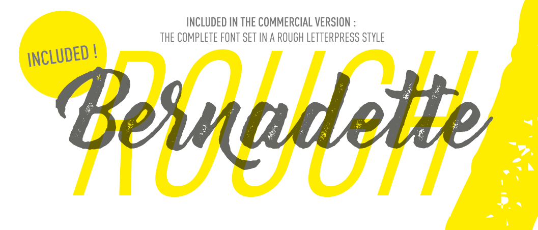 Bernadette Rough Font