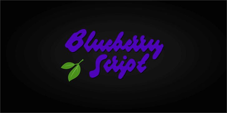 Blueberry Script Font