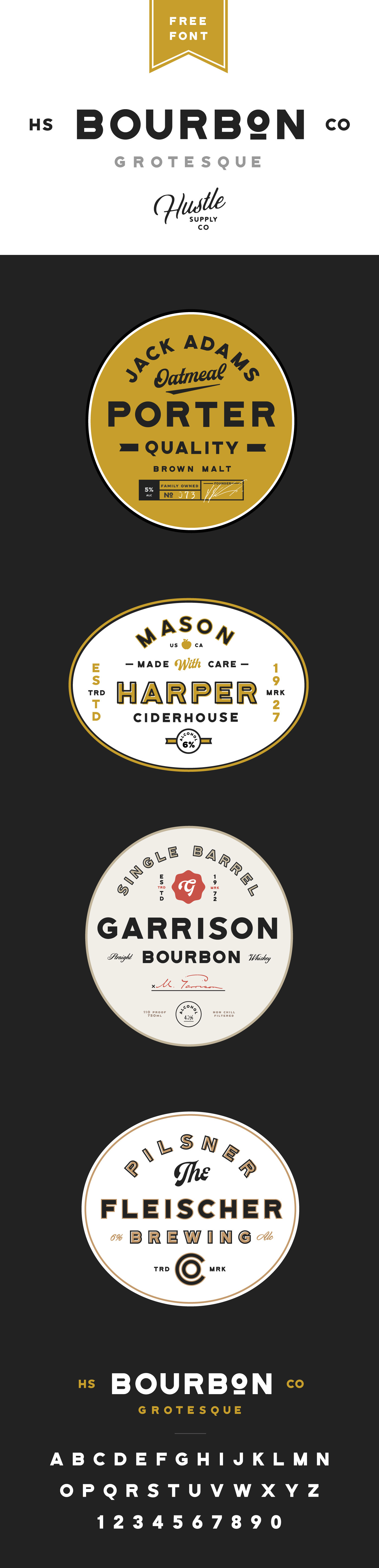 Bourbon Grotesque Font