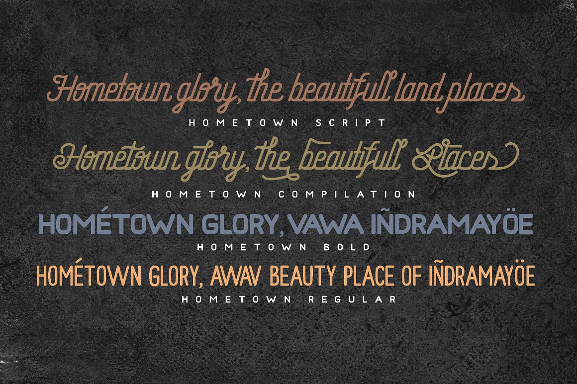 Hometown Script Font