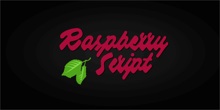 Raspberry Script Font