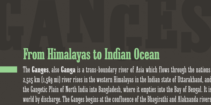 Ganges Slab Font Family