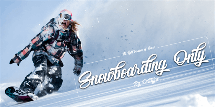Snowboarding Only Font