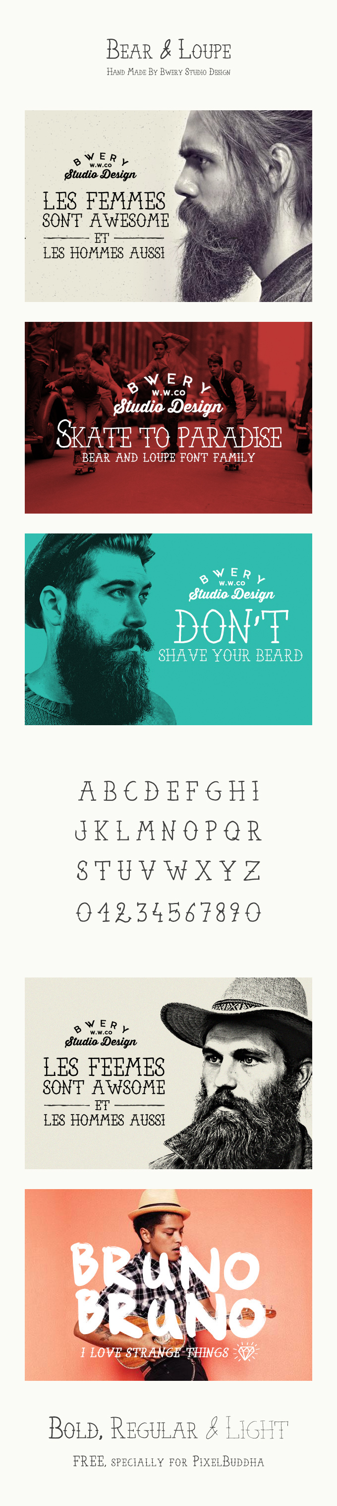 Bear & Loupe Typeface