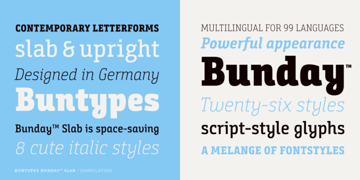 Bunday Slab Font Family