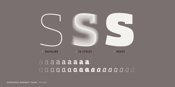 Bunday Slab Font Family