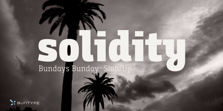 Bunday Slab Font Family