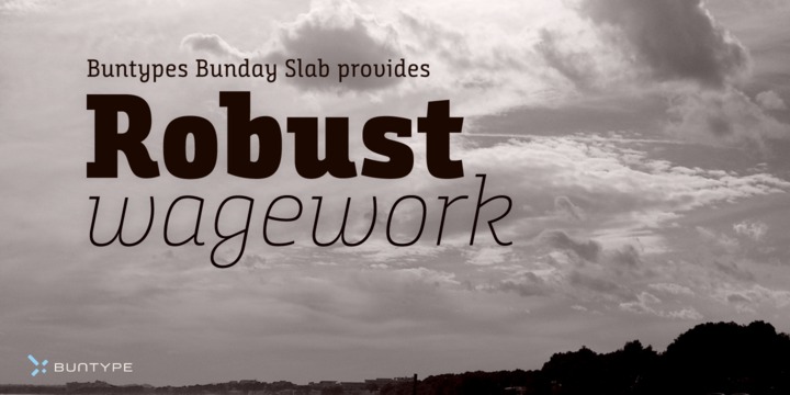 Bunday Slab Font Family