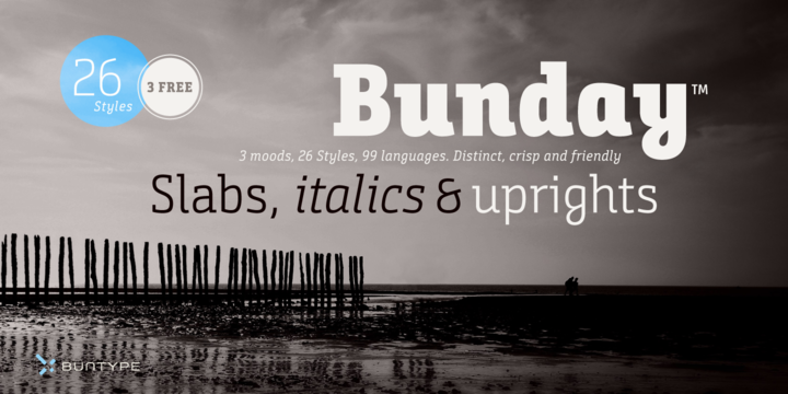 Bunday Slab Font Family