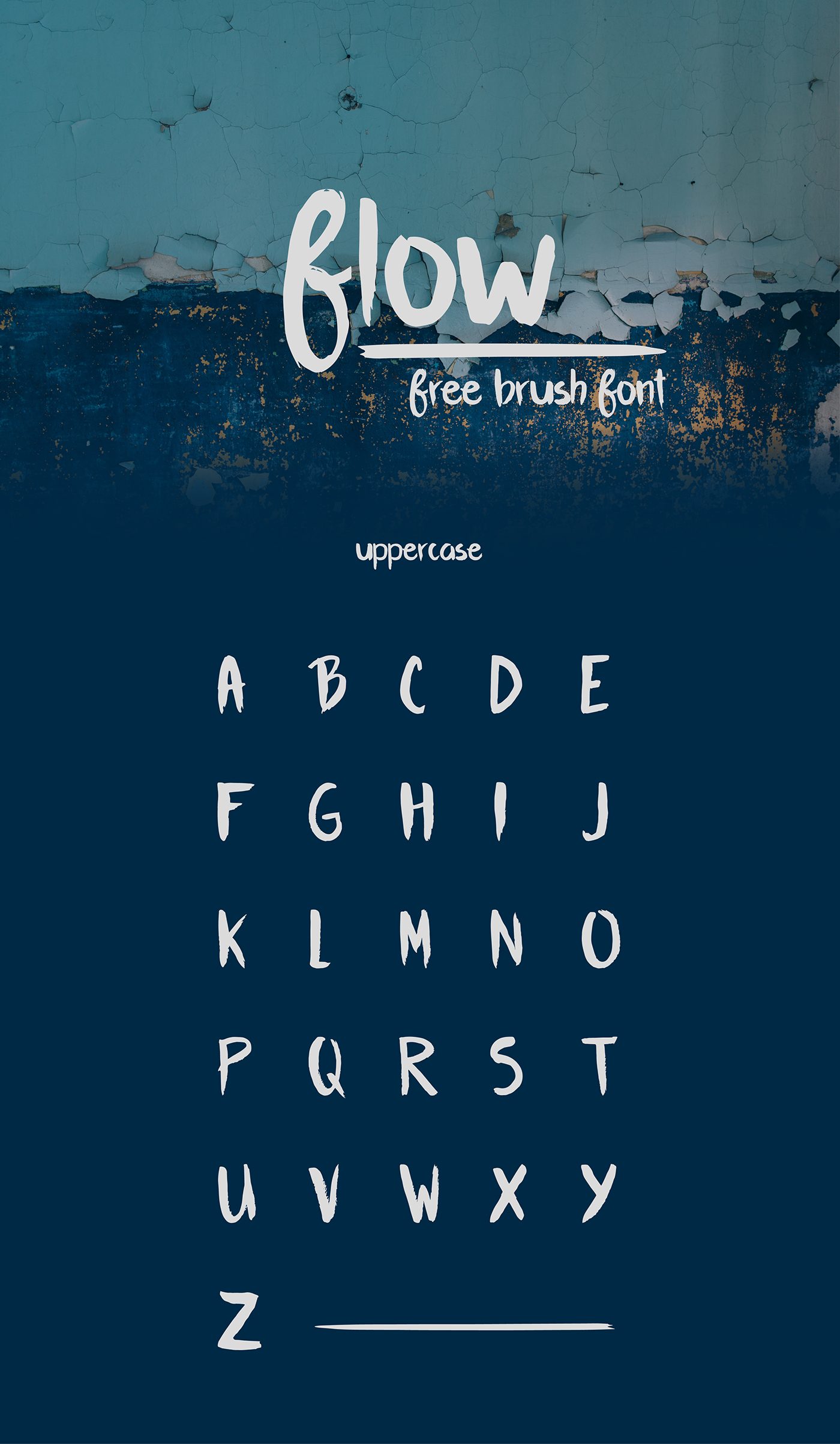 Flow Brush Font