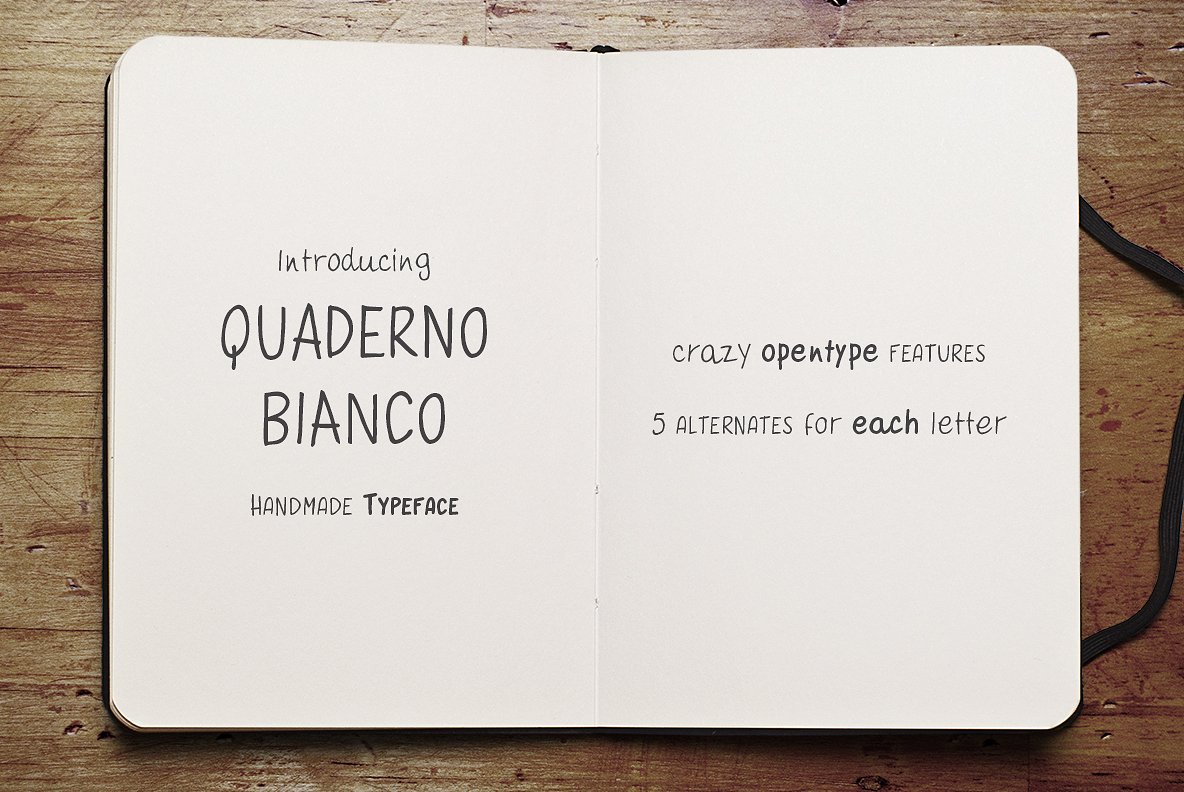 Quaderno Bianco Font Family