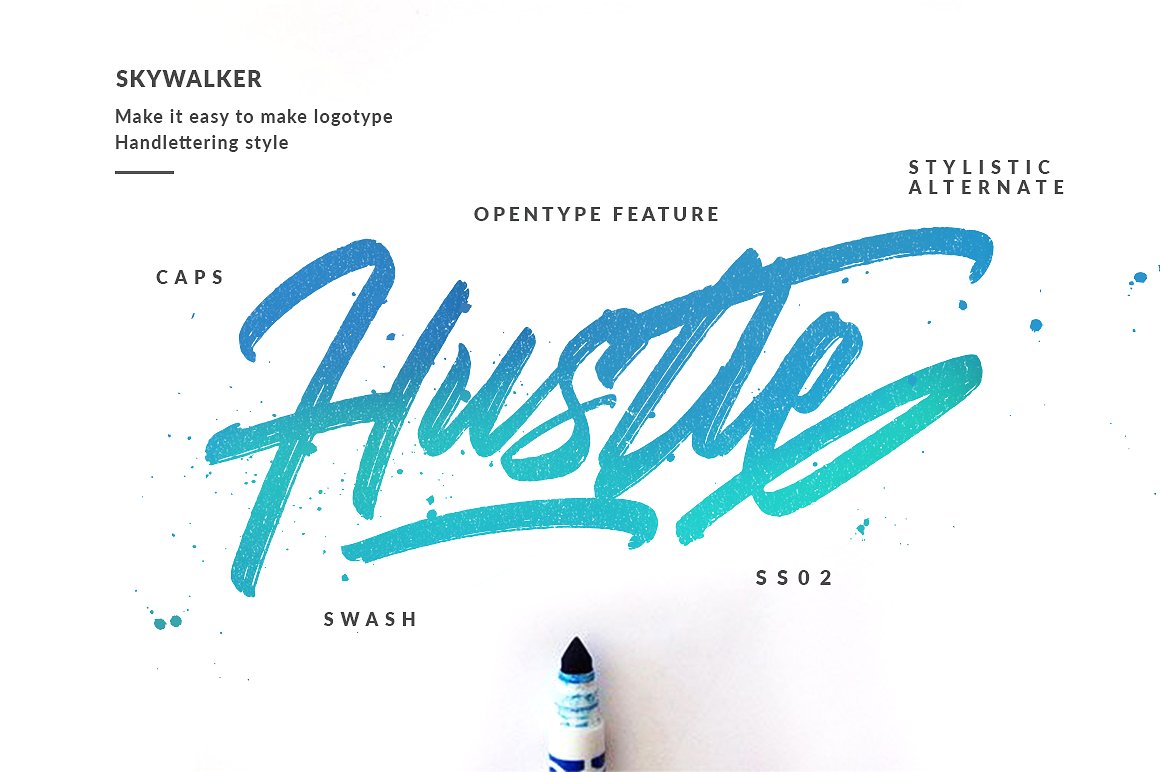 Skywalker Brush Font