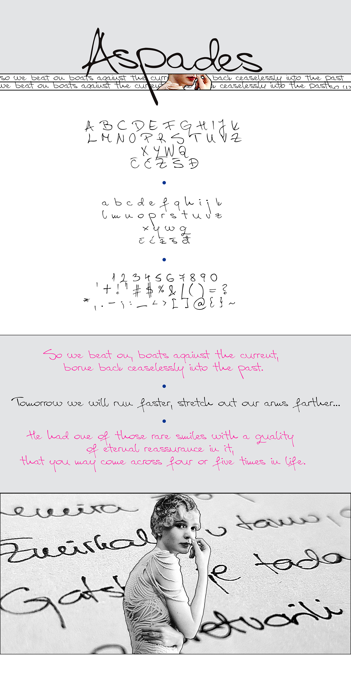 Aspades Handwritten Font