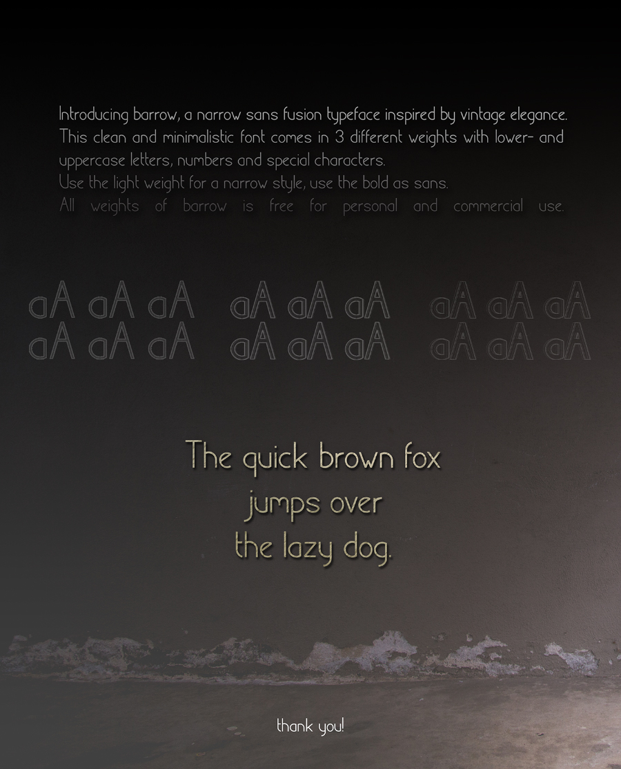 Barrow Typeface