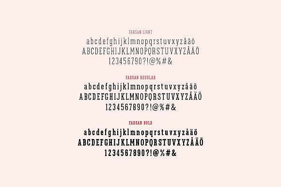 Farsan Slab Serif Font