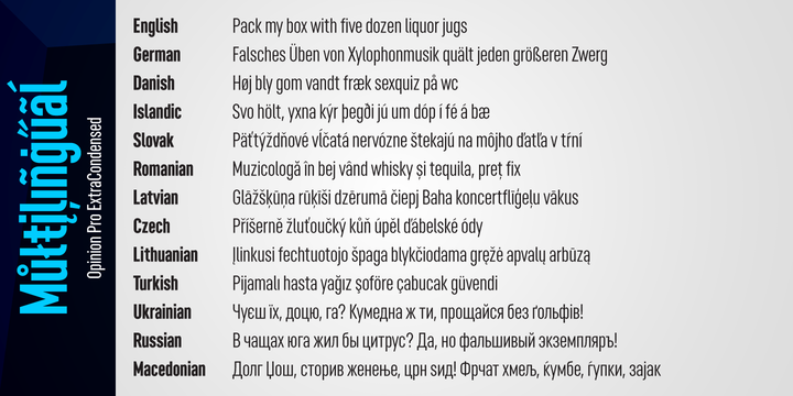 Opinion Pro Font Family