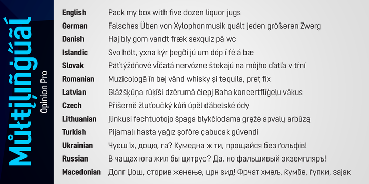 Opinion Pro Font Family