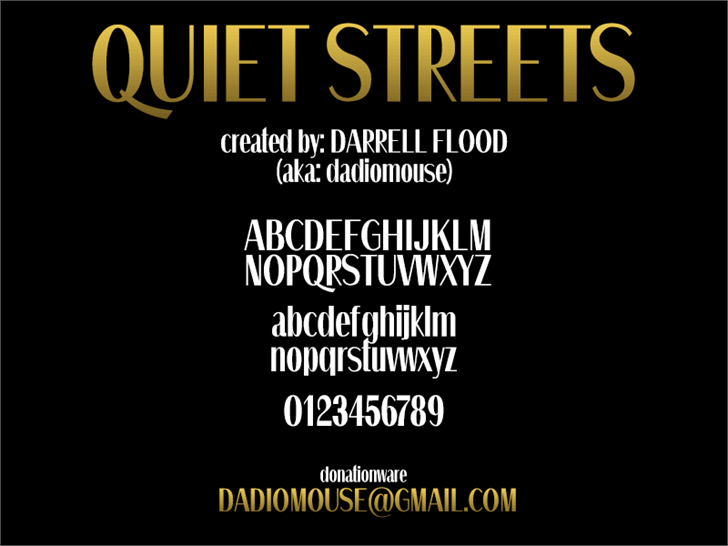 Quiet Streets Font