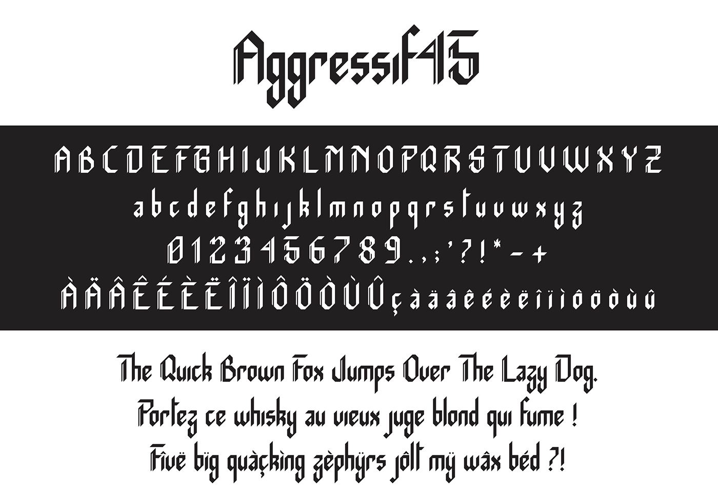 Aggressif 45 Typeface