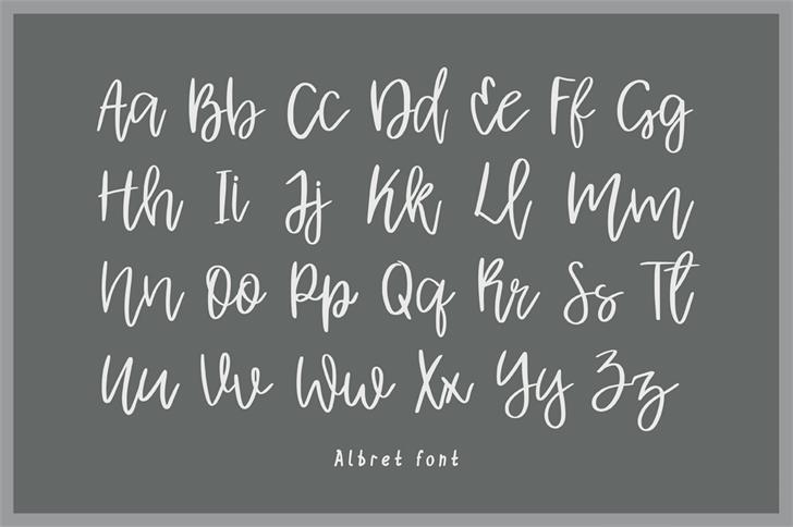 Albret Handwritten Font