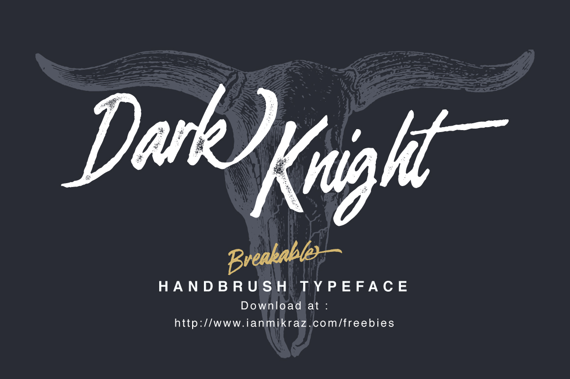 Breakable Brush Font