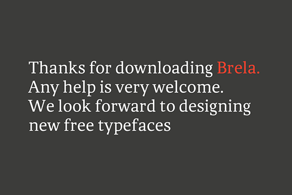 Brela Typeface