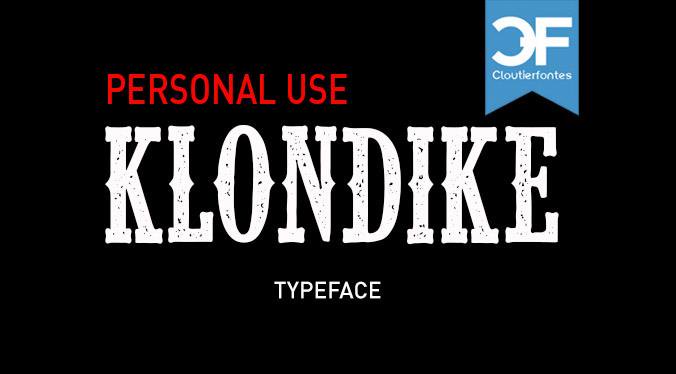 CF Klondike Typeface