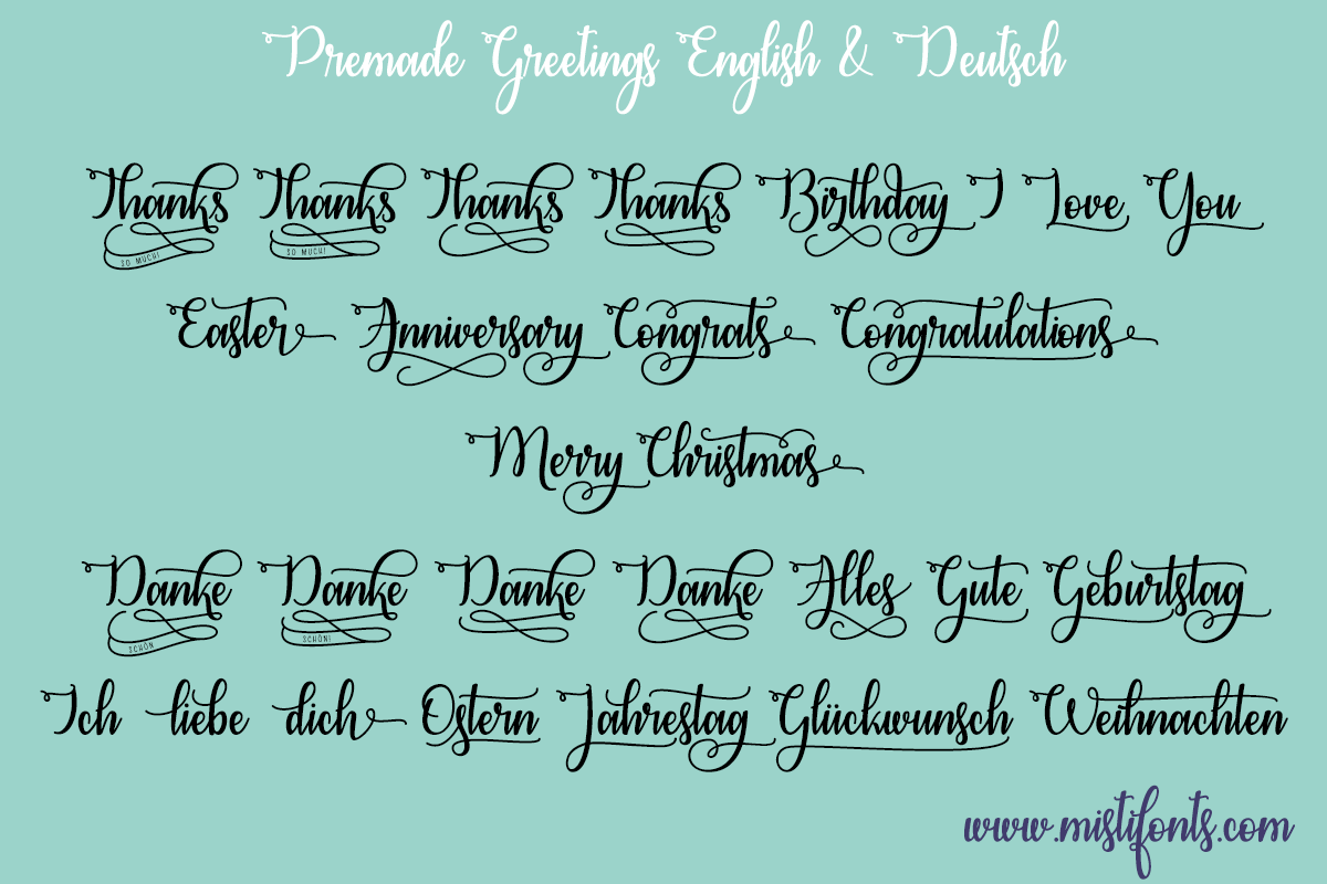 Congrats Calligraphy Font