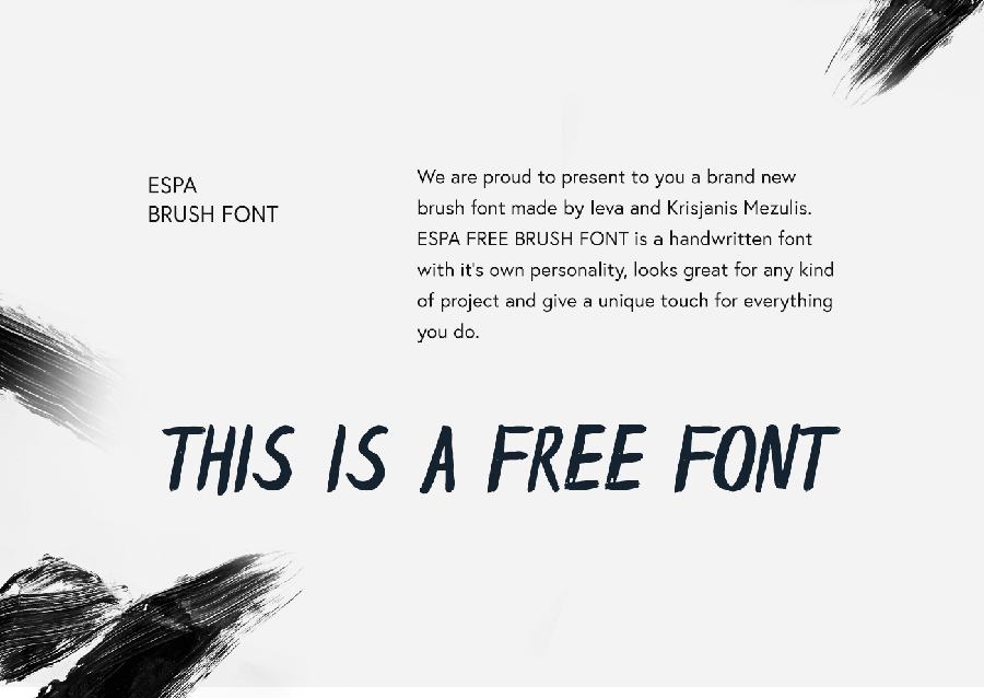 Espa Extended Brush Font