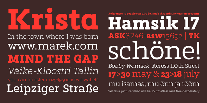 Marek Slab Font Family