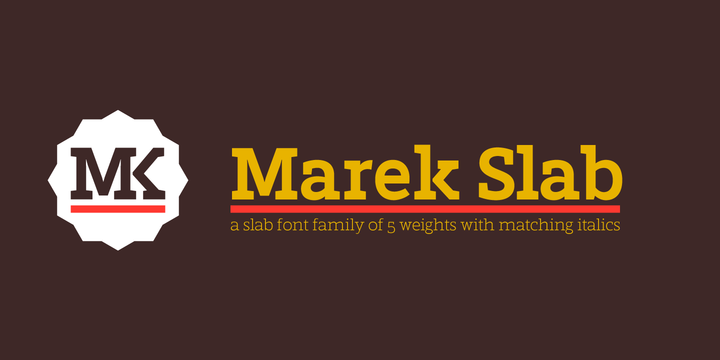 Marek Slab Font Family