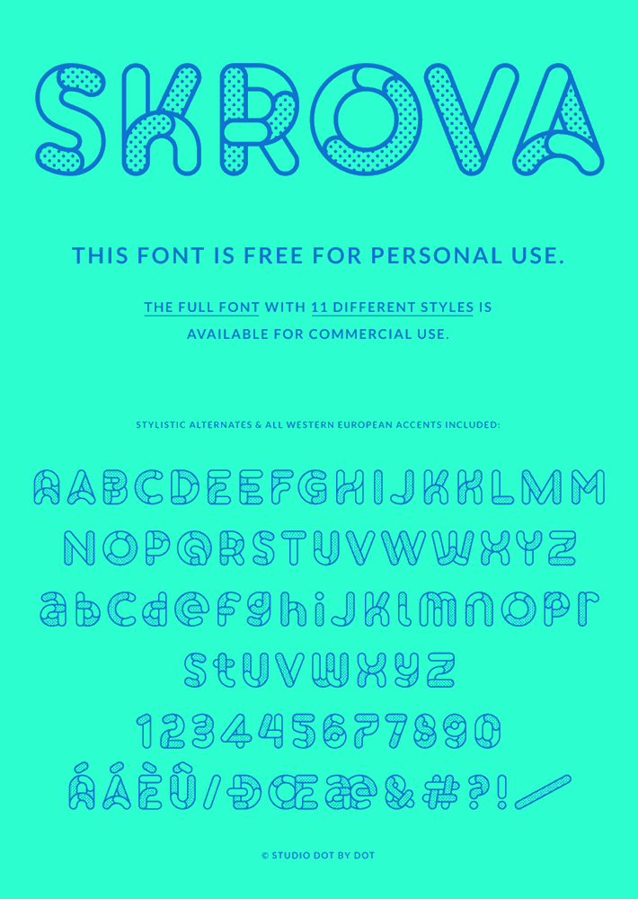 Skrova Layered Font