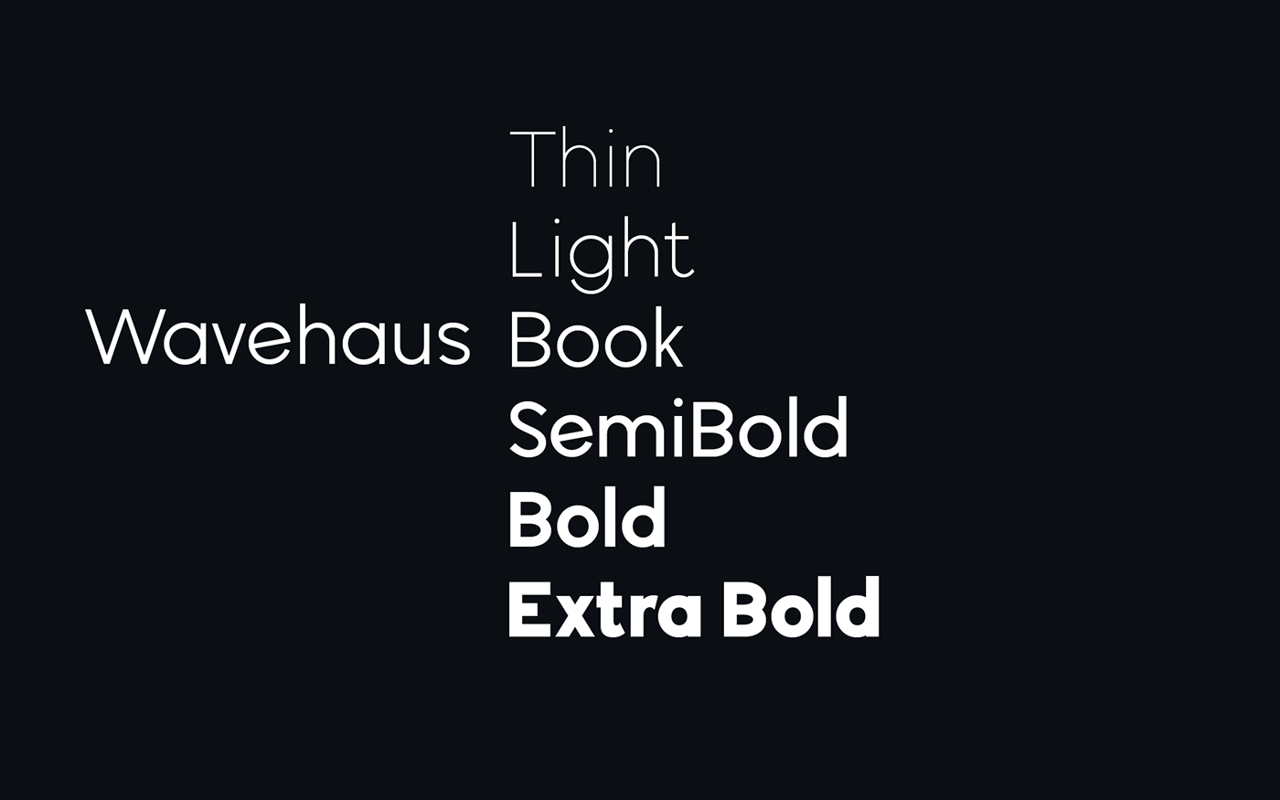 Wavehaus Font Family