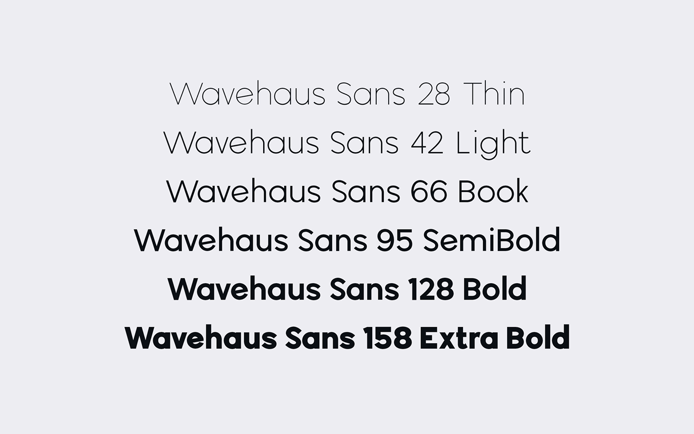 Wavehaus Font Family