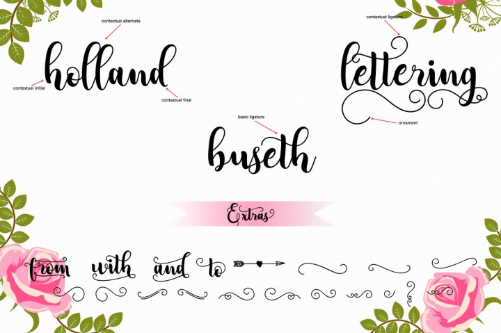 Adreena Script Font