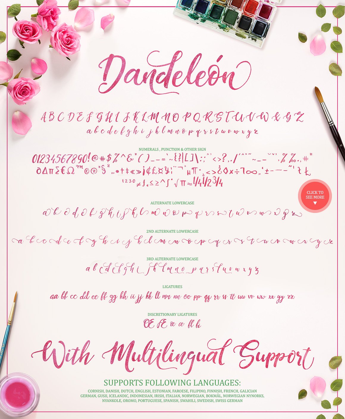 Dandeleon Brush Script Font