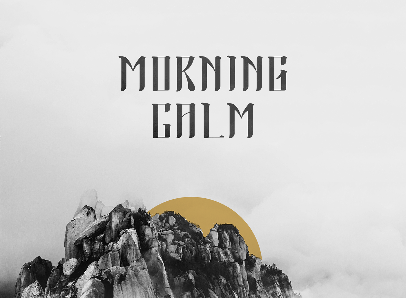 Morning Calm Typeface