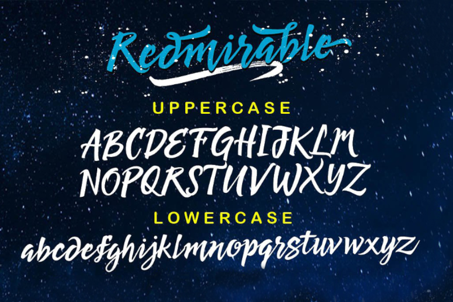 Redmirable Script Font