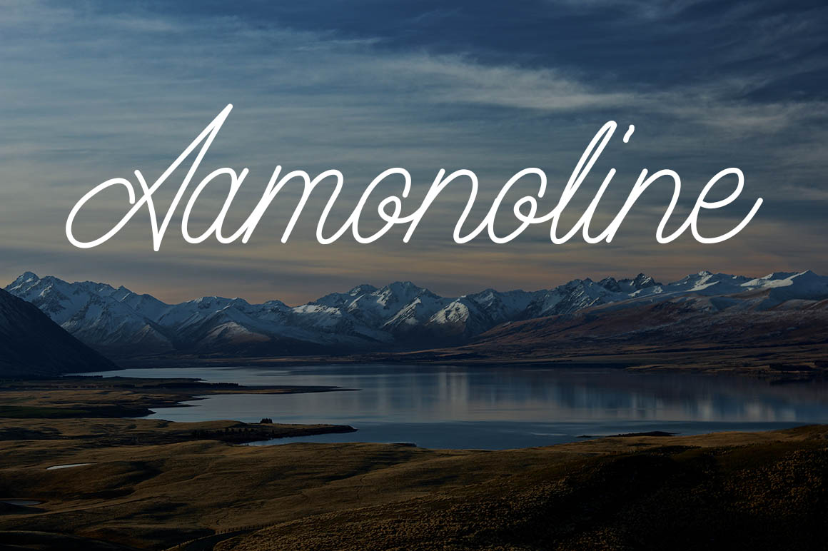 Aamonoline Script Font