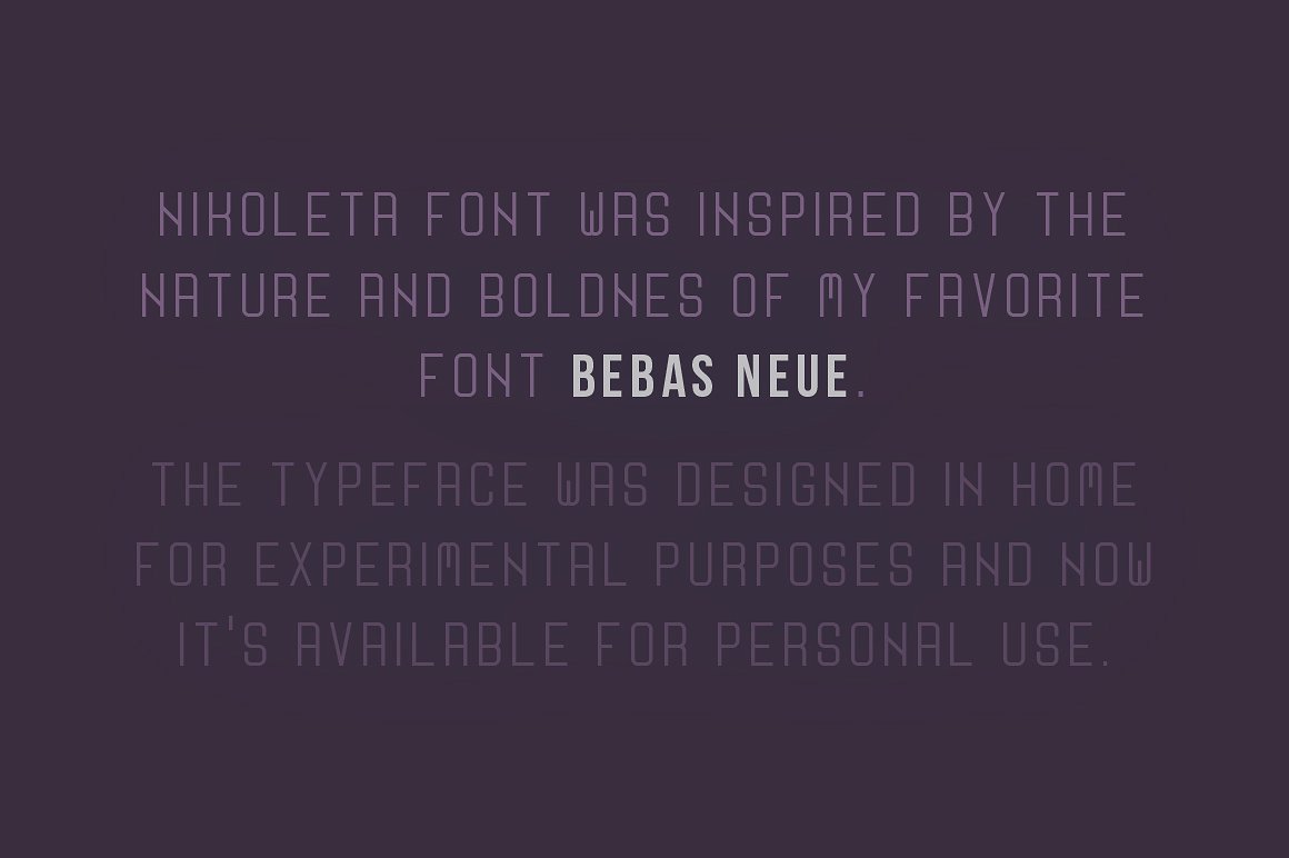 Nikoleta Typeface