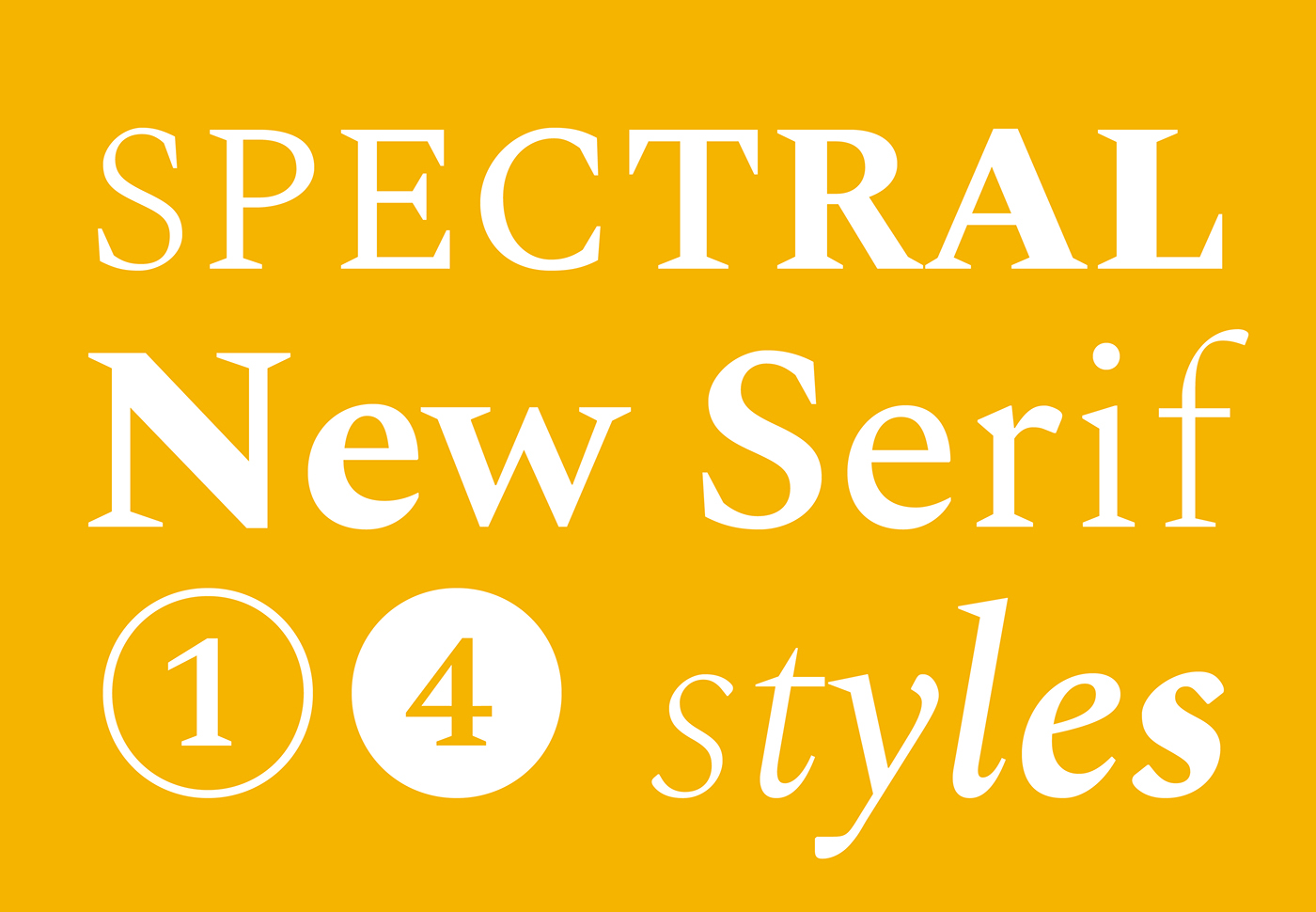 Spectral Font Family