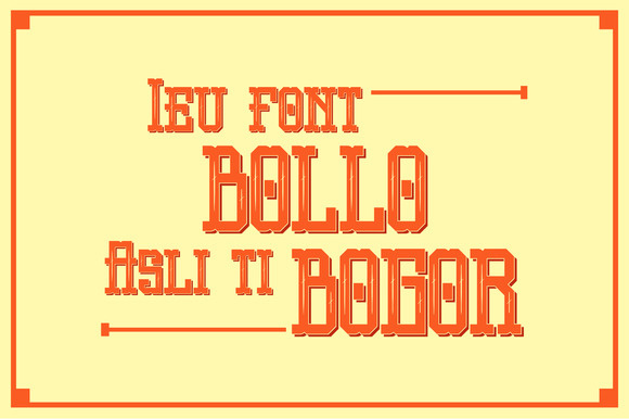 Bollo Typeface