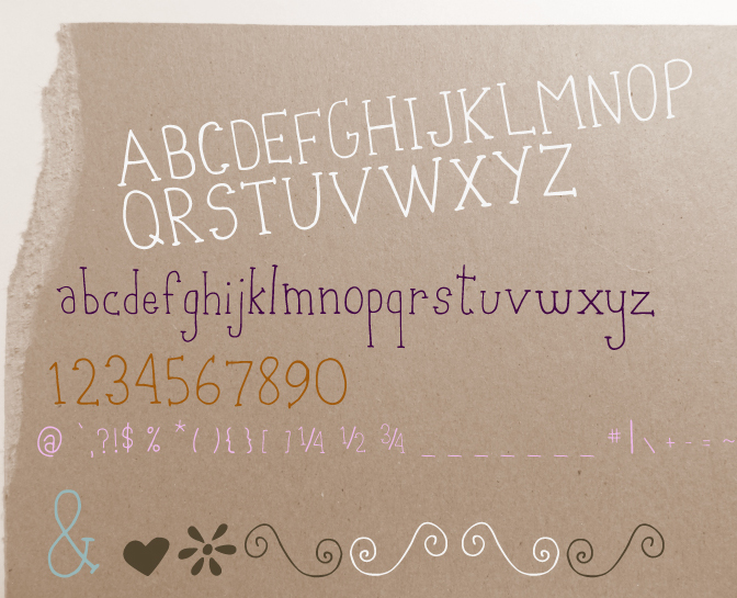 Orangimelo Hand Drawn Font