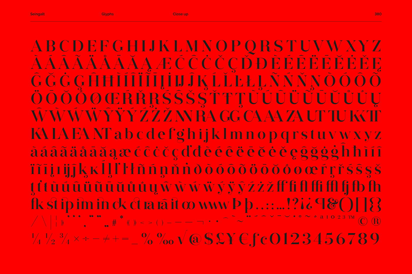 Seingalt Typeface