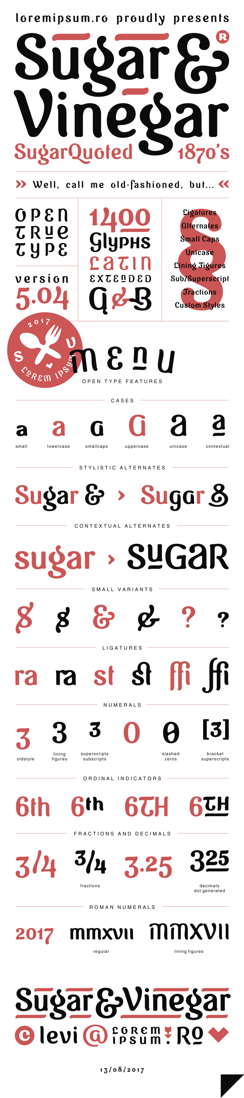 Sugar & Vinegar Typeface