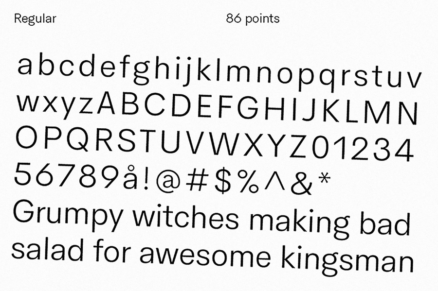 HK Concentrate Typeface