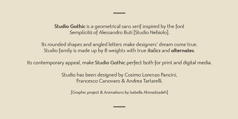 Studio Gothic Font Family