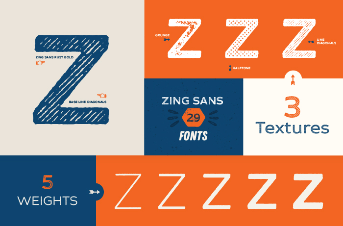 Zing Rust Font Family