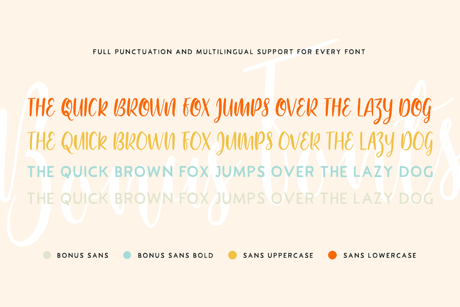 Bouncy Castle Font Family